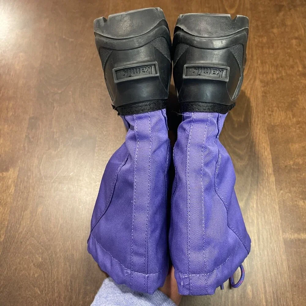 Kamik Reddeer 4 Cold‎ Weather Boots Youth Girls Size 2 Rain Snow Purple Black